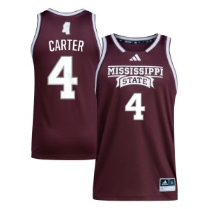 Jessika Carter Mississippi State Bulldogs adidas Women's NIL Women's Basketball Jersey - Maroon