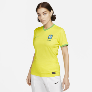 Brazil 2023 Stadium Home Women's Nike Dri-FIT Soccer Jersey - Dynamic Yellow/Green Spark/Green Spark