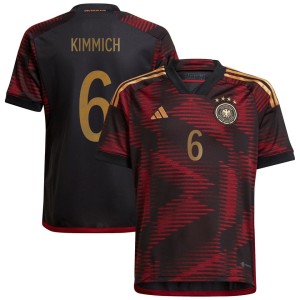 Joshua Kimmich Germany National Team adidas Youth 2022/23 Away Replica Player Jersey - Black
