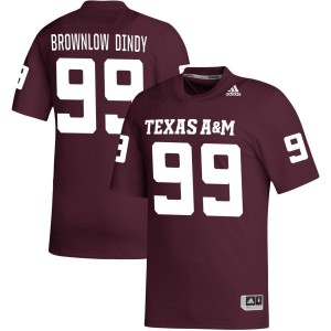 Gabriel Brownlow Dindy Texas A&M Aggies adidas NIL Replica Football Jersey - Maroon