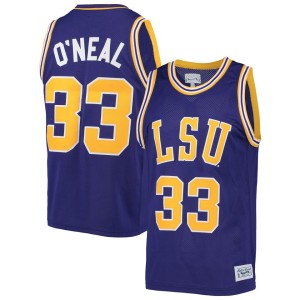 Shaquille O'Neal LSU Tigers Original Retro Brand Alumni Basketball Jersey - Purple