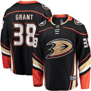 Men's Fanatics Branded Derek Grant Black Anaheim Ducks Home Breakaway Player Jersey
