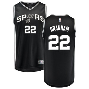 Malaki Branham San Antonio Spurs Fanatics Branded Fast Break Replica Jersey Black - Icon Edition