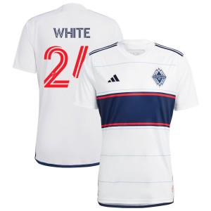 Brian White Vancouver Whitecaps FC adidas 2023 Bloodlines Replica Jersey - White
