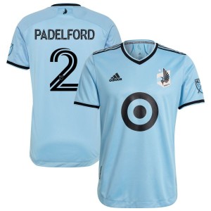 Devin Padelford Minnesota United FC adidas 2021 The River Kit Authentic Jersey - Light Blue