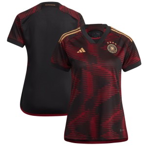 Germany National Team adidas Women's 2022/23 Away Replica Jersey - Black