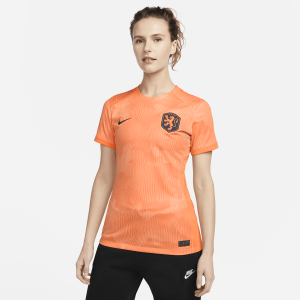 Netherlands 2023 Stadium Home Women's Nike Dri-FIT Soccer Jersey - Cone/Blackened Blue