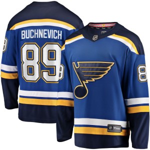 Men's Fanatics Branded Pavel Buchnevich Blue St. Louis Blues Home Breakaway Player Jersey