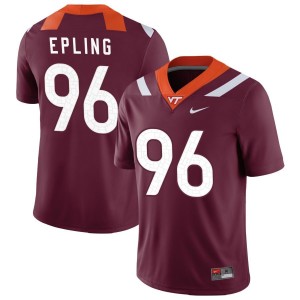Christian Epling Virginia Tech Hokies Nike NIL Replica Football Jersey - Maroon