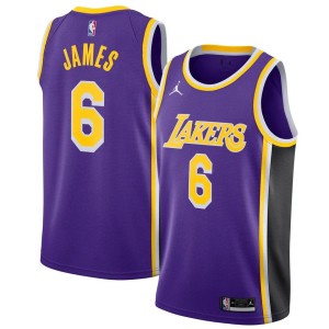 Men's Los Angeles Lakers LeBron James Statement Edition Jersey - Purple