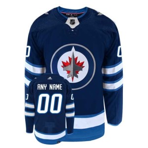 Customizable Winnipeg Jets Adidas Primegreen Authentic NHL Hockey Jersey