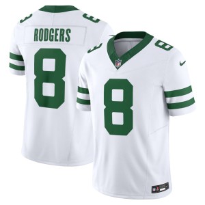 Aaron Rodgers New York Jets Nike Legacy Vapor F.U.S.E. Limited Jersey - White