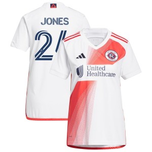 DeJuan Jones New England Revolution adidas Women's 2023 Defiance Replica Jersey - White