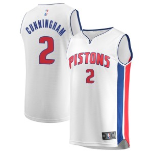 Cade Cunningham Detroit Pistons Fanatics Branded Fast Break Replica Jersey White - Association Edition