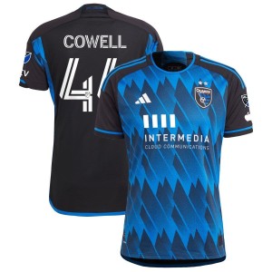 Cade Cowell San Jose Earthquakes adidas 2023 Active Fault Jersey Authentic Jersey - Blue