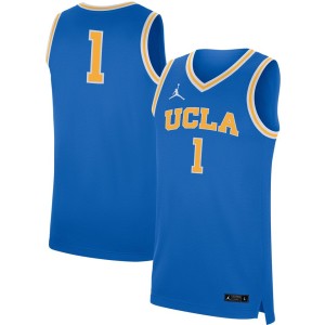 #1 UCLA Bruins Jordan Brand Replica Basketball Jersey - Blue
