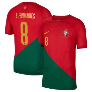 Bruno Fernandes Portugal National Team Nike 2022/23 Home Vapor Match Authentic Player Jersey - Red