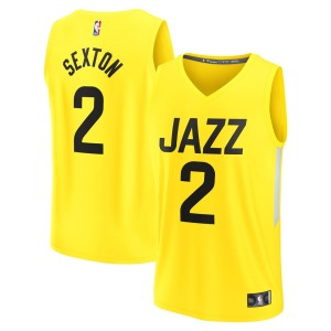 Collin Sexton Utah Jazz Fanatics Branded 2022/23 Fast Break Replica Player Jersey - Icon Edition - Yellow