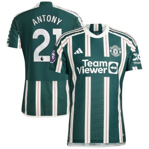 Antony Manchester United adidas 2023/24 Away Authentic Player Jersey - Green