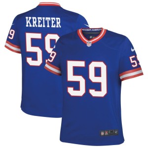 Casey Kreiter New York Giants Nike Youth Classic Game Jersey - Royal