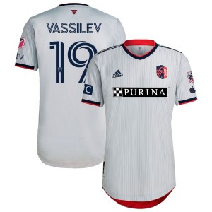 Indiana Vassilev St. Louis City SC adidas 2023 The Spirit Kit Authentic Jersey - Gray