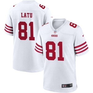 Cameron Latu San Francisco 49ers Nike Game Player Jersey - White