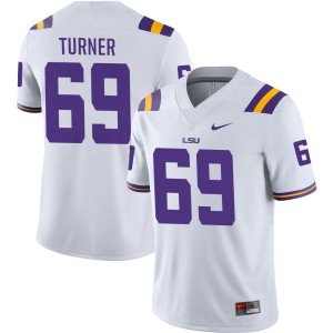Charles Turner LSU Tigers Nike NIL Replica Football Jersey - White