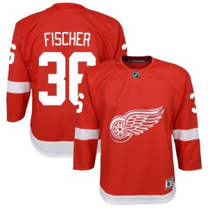 Christian Fischer Detroit Red Wings Youth Home Premier Jersey - Red