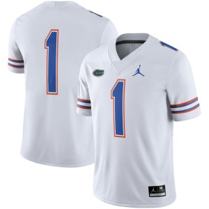 #1 Florida Gators Jordan Brand Game Jersey - White