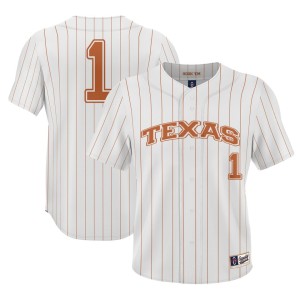 #1 Texas Longhorns ProSphere Youth Baseball Jersey - White