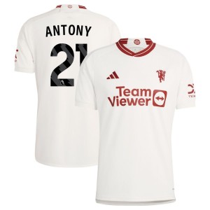 Antony Antony  Manchester United adidas 2023/24 Third Replica Jersey - White
