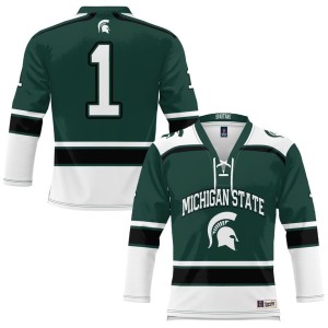 #1 Michigan State Spartans ProSphere Hockey Jersey - Green