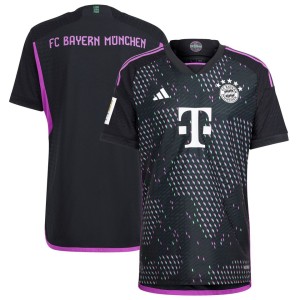 Bayern Munich adidas 2023/24 Away Authentic Patch Jersey - Black