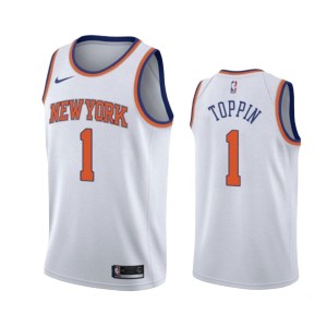 Men's New York Knicks Obi Toppin Association Jersey - White