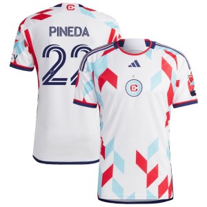 Mauricio Pineda Chicago Fire adidas 2023 A Kit For All Authentic Jersey - White