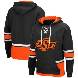 Oklahoma State Cowboys Colosseum Lace Up 3.0 Pullover Hoodie - Black