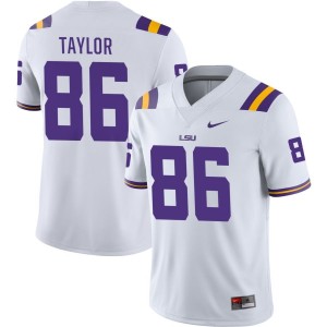 Mason Taylor LSU Tigers Nike NIL Replica Football Jersey - White