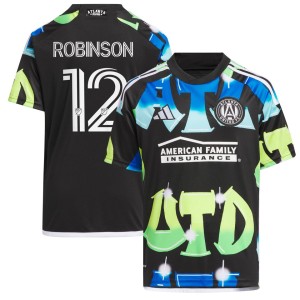 Miles Robinson Atlanta United FC adidas Youth 2023 The 404 Replica Player Jersey - Black