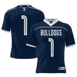 Yale Bulldogs ProSphere Youth #1 Men's Lacrosse Jersey - Navy