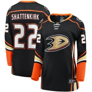 Women's Fanatics Branded Kevin Shattenkirk Black Anaheim Ducks Home Breakaway Jersey