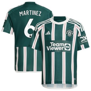 Lisandro Martinez  Manchester United adidas Youth 2023/24 Away Replica Jersey - Green