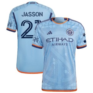 Andres Jasson New York City FC adidas 2023 The Interboro Kit Authentic Jersey - Light Blue