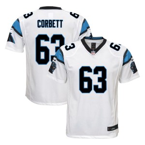 Austin Corbett  Carolina Panthers Nike Youth Game Jersey - White