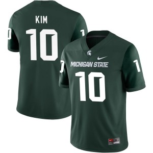 Noah Kim Michigan State Spartans Nike NIL Replica Football Jersey - Green