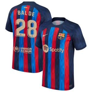 Alejandro Balde Barcelona Nike 2022/23 Home Replica Jersey - Blue