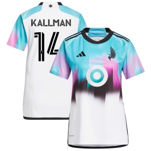 Brent Kallman Minnesota United FC adidas Women's 2023 The Northern Lights Kit Replica Jersey - White