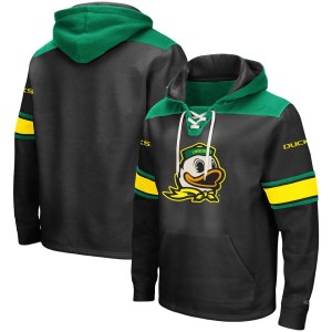 Oregon Ducks Colosseum 2.0 Lace-Up Pullover Hoodie - Black