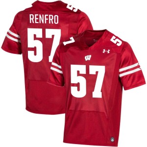 Jake Renfro Wisconsin Badgers Under Armour NIL Replica Football Jersey - Red