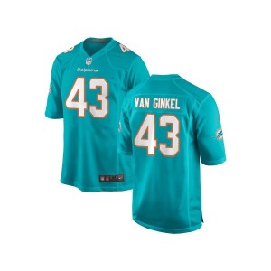 Andrew Van Ginkel Miami Dolphins Nike Youth Game Jersey - Aqua