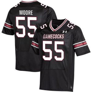 Jakai Moore South Carolina Gamecocks Under Armour NIL Replica Football Jersey - Black
